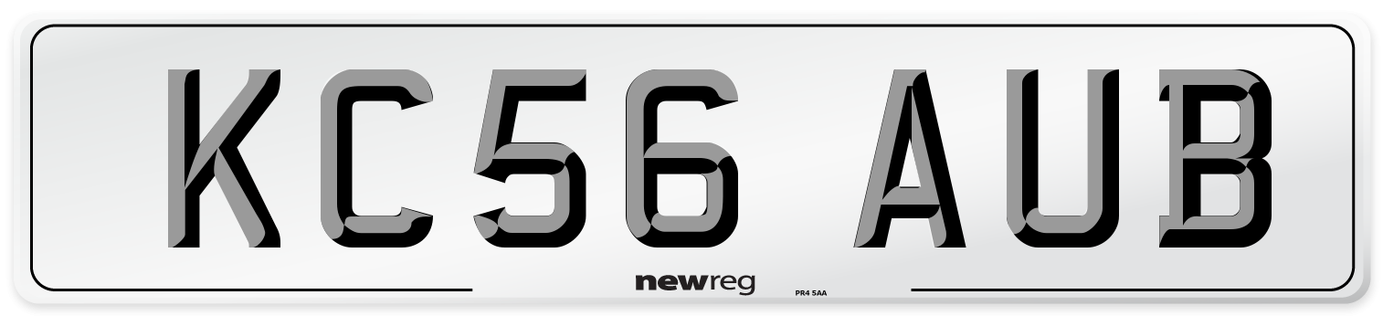 KC56 AUB Number Plate from New Reg